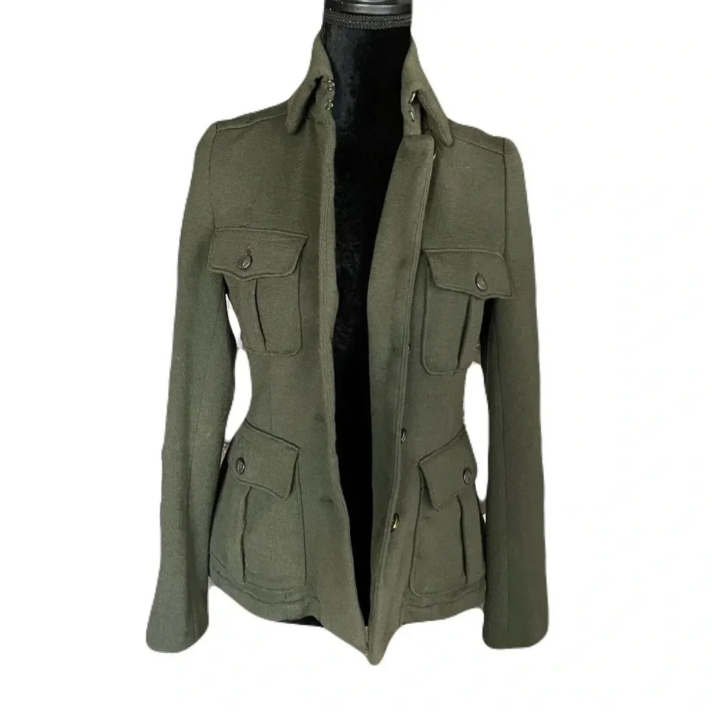 LIKE NEW: rag & bone Olive Green Military-Style Blazer Jacket